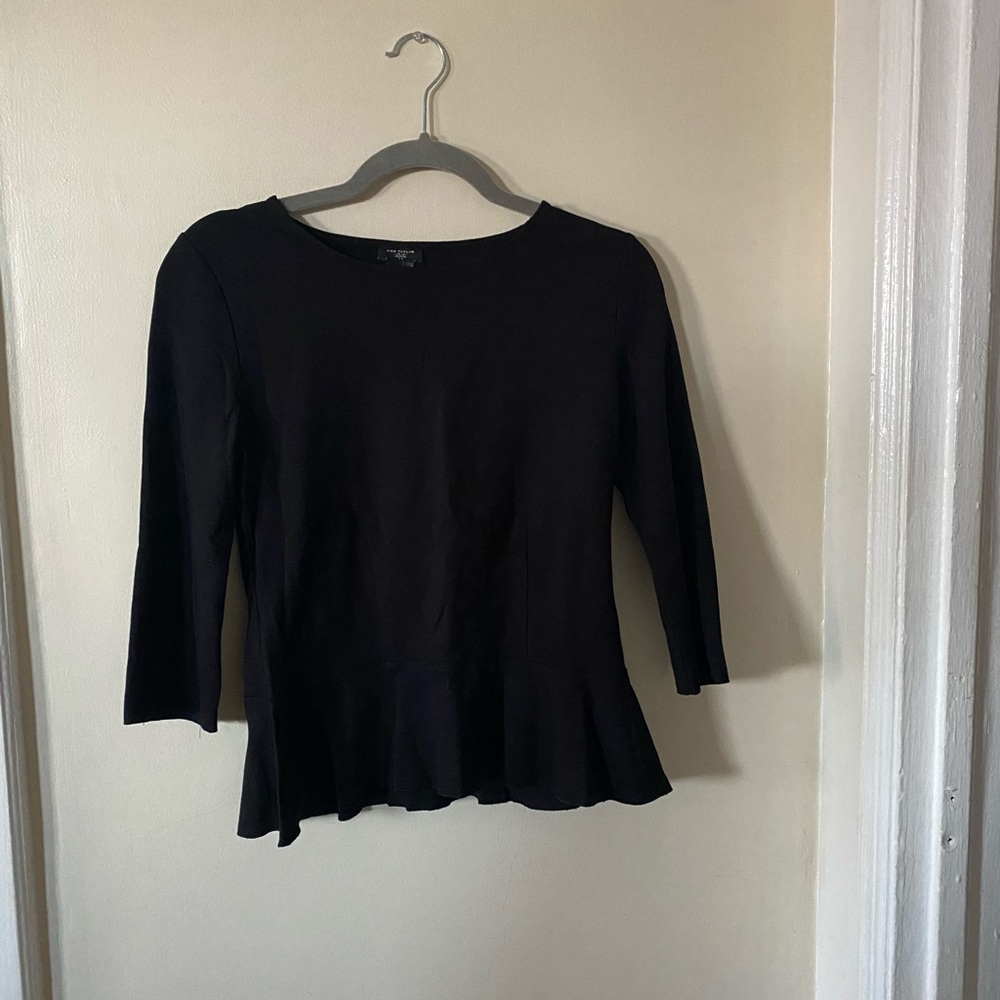 Black Ann Taylor Long Sleeve Shirt